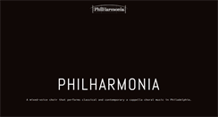 Desktop Screenshot of philharmoniasings.com