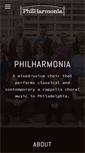 Mobile Screenshot of philharmoniasings.com