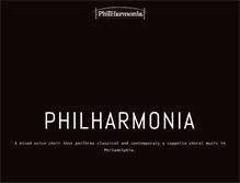 Tablet Screenshot of philharmoniasings.com